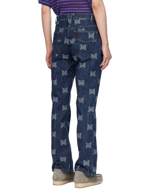 Needles Boot-cut Jeans in Blue for Men | Lyst