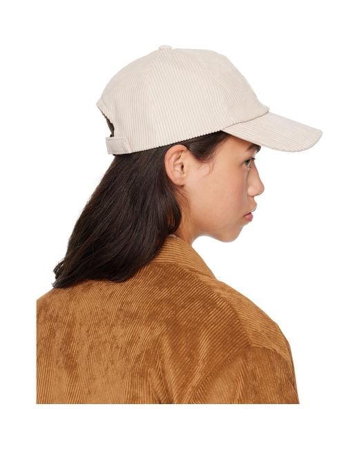 Moncler Brown Off- Corduroy Baseball Cap