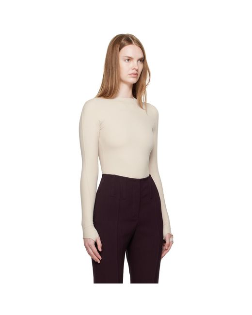Mugler Multicolor Shoulder Logo Bodysuit