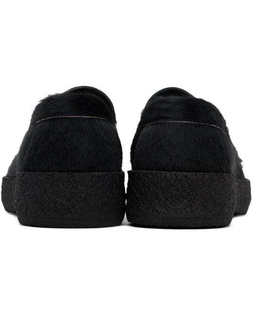 VINNY'S Black Creeper Loafers for men