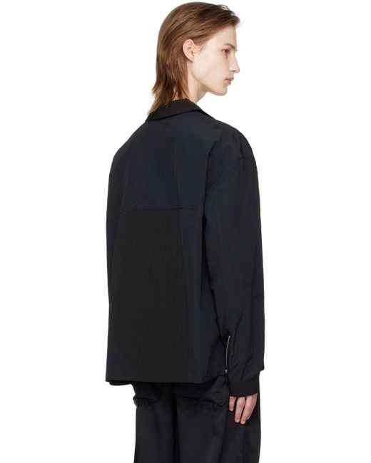 A_COLD_WALL* Black * Dual Texture Shirt for men