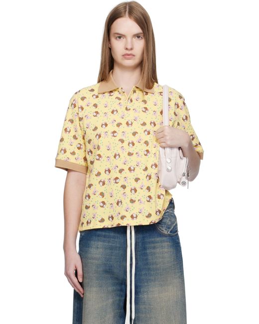 Ashley Williams Blue Printed Polo
