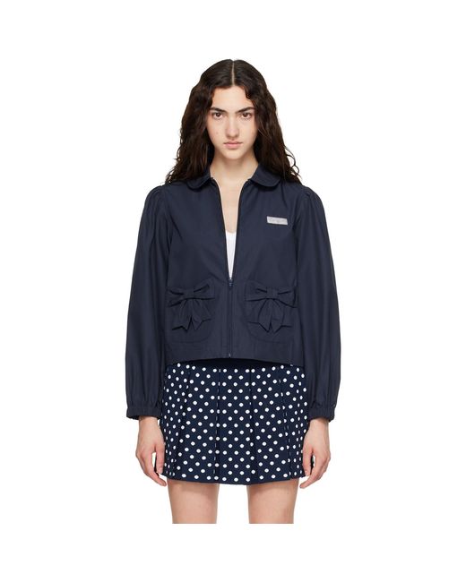 Sandy Liang Blue Necco Jacket