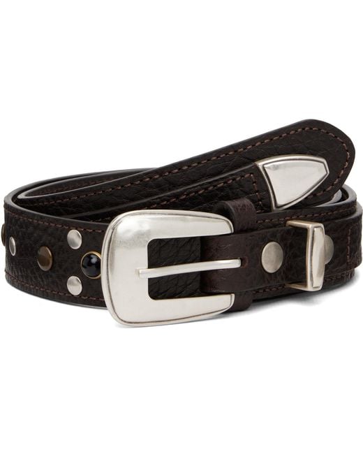 Lemaire Black Western Studs 30 Belt