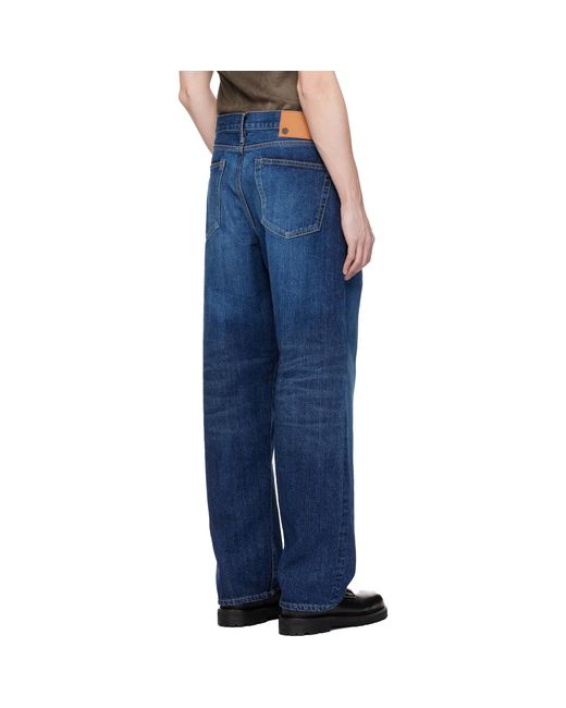vowels Blue Baggy Denim Jeans for men