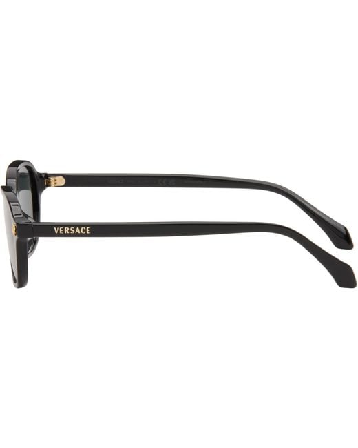 Versace Gray Oval Sunglasses