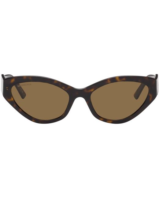 Balenciaga Black Tortoiseshell Cat-eye Sunglasses