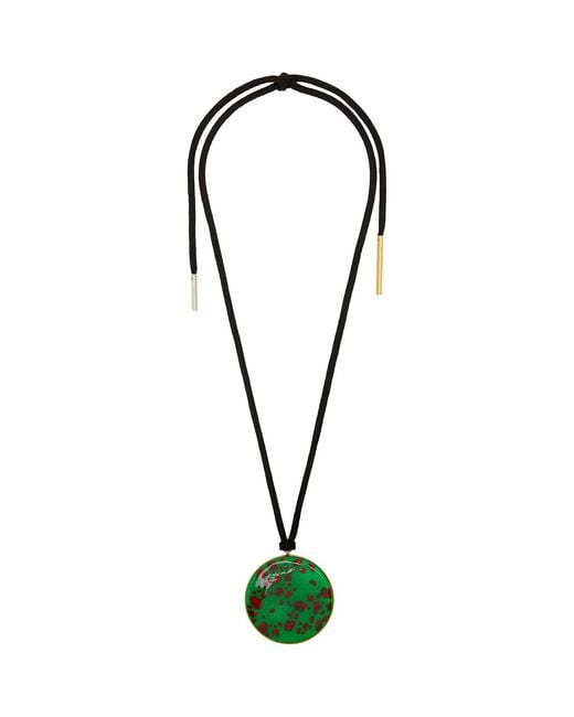 Dries Van Noten Metallic Pendant Necklace