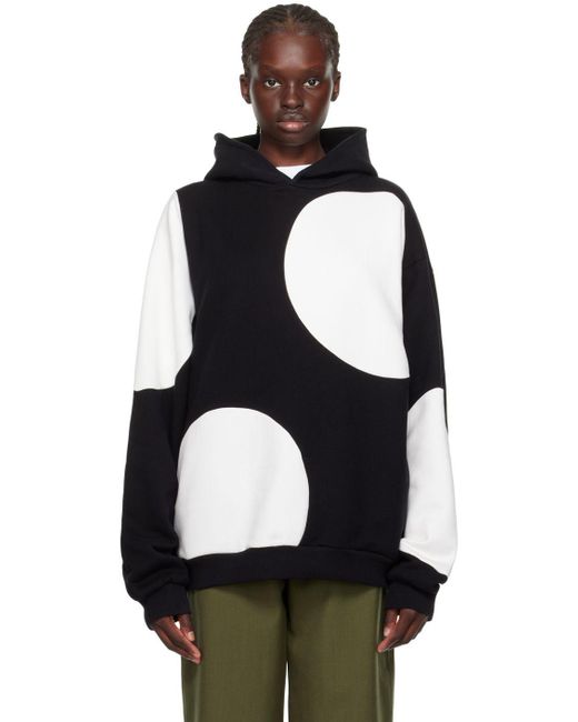 Marni Black & White Paneled Hoodie | Lyst