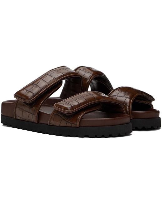 Gia Borghini Black Giaborghini Brown Perni 11 Croc Sandals