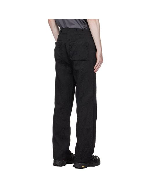 Uncertain Factor Black Lineman Trousers for men