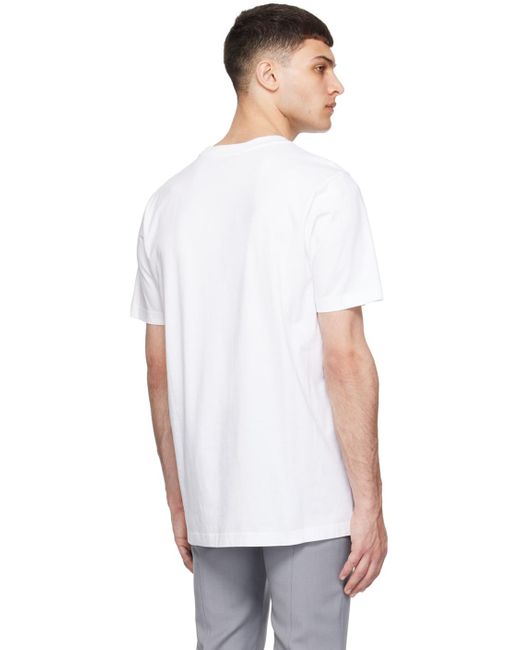 T-shirt blanc à logo imprimé Marni pour homme en coloris White