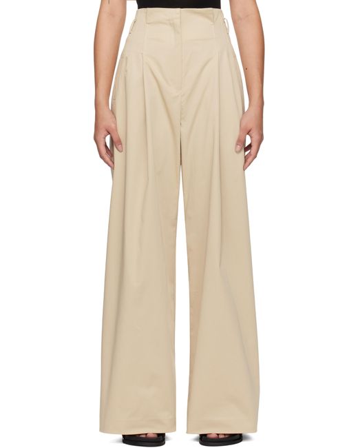 St. Agni Natural Cotton Paperbag Waist Trousers