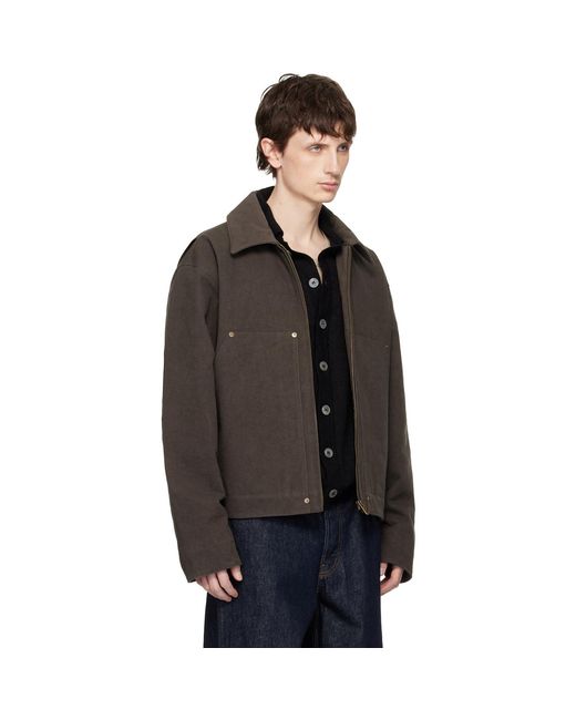 Seventh Black Worker Jacket for men
