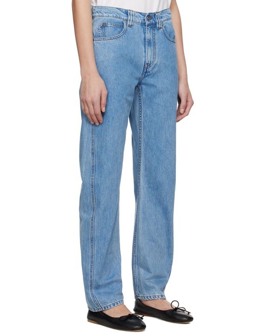 J.W. Anderson ブルー ツイスト スリムレッグ デニム ジーンズ Blue