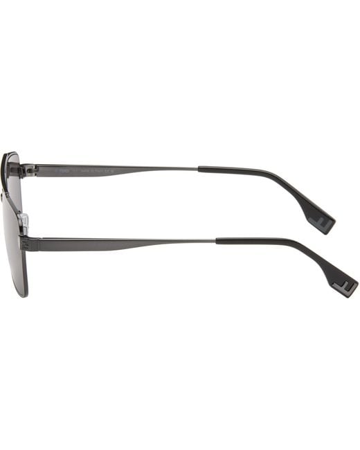 Fendi Gray Gunmetal Sky' Sunglasses for men