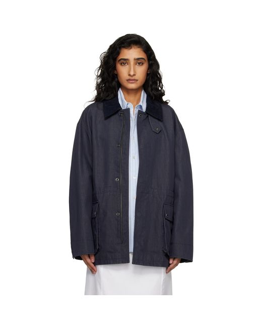 DUNST Blue Cotton Chore Jacket