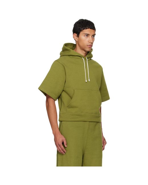 Veneda Carter Green Ssense Exclusive Short Sleeve Hoodie for men