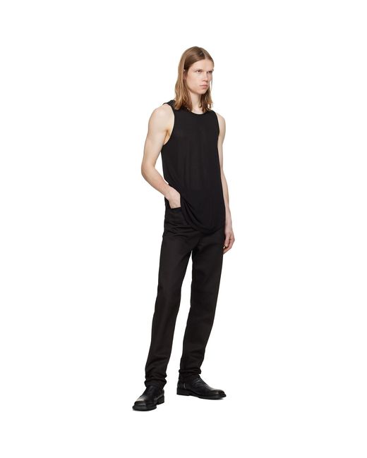 JKEEFER Black Tour Tank Top for men