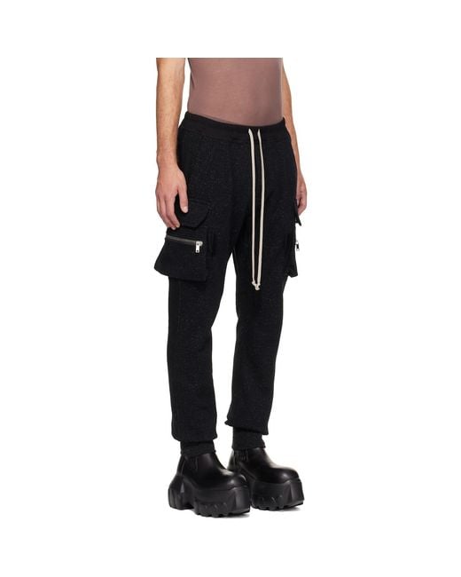 Rick Owens Black Tower Mastodon Cargo Pants for men
