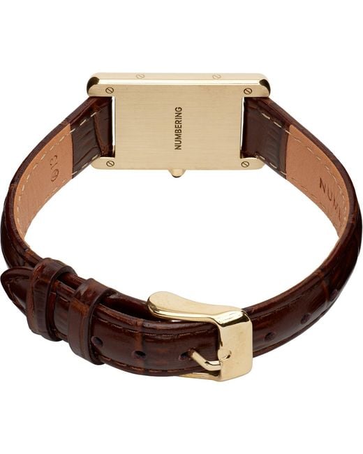 NUMBERING Brown #1901 Bracelet for men