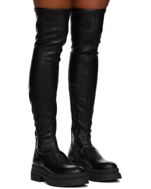 Bottes noires en cuir J.W. Anderson en coloris Black