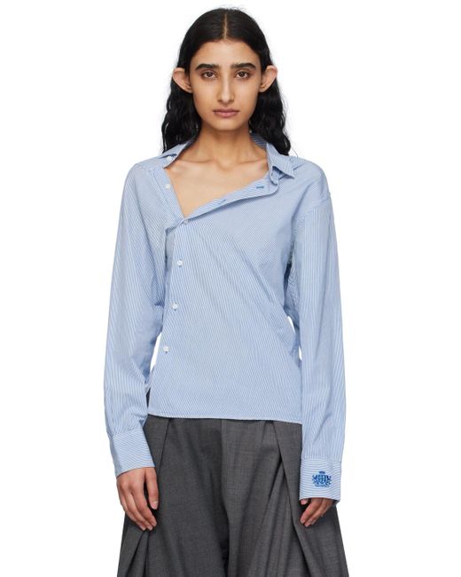 HODAKOVA Asymmetric Shirt in Blue | Lyst