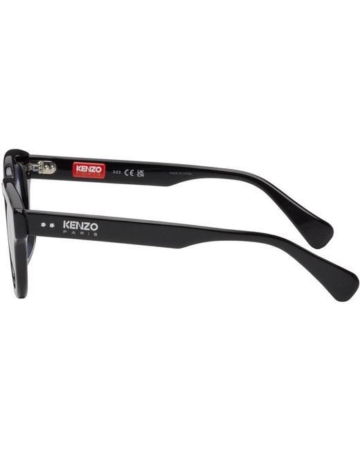 KENZO Black Paris Round Sunglasses for men
