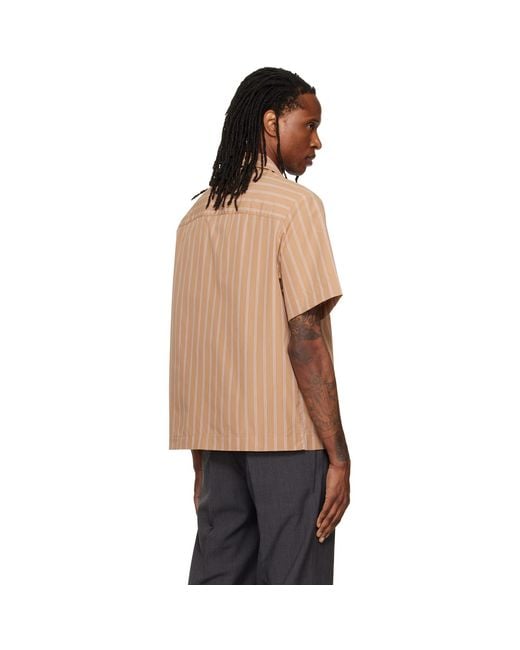 A.P.C. Natural Beckett Short-Sleeved Shirt for men
