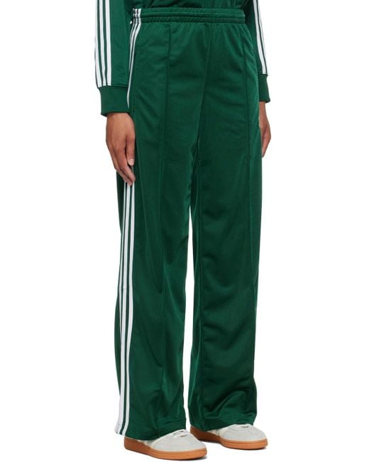 Adidas Originals Green Firebird Track Pants for men