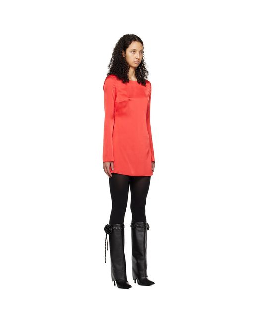 GUIZIO Red Lleo Mini Dress