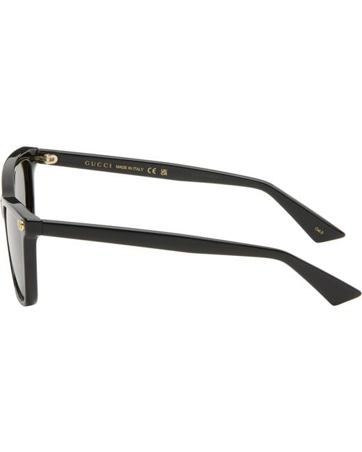 Gucci Black Light Acetate Sunglasses