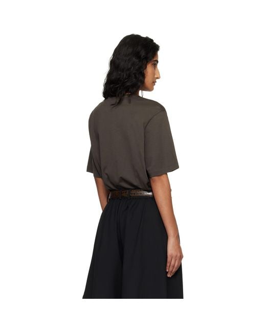 Frankie Shop Black Harper Soft Organic T-Shirt