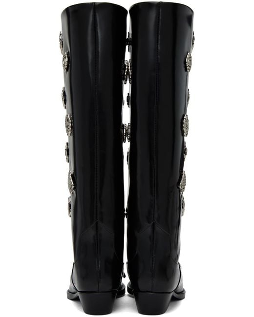 Toga Black Ssense Exclusive Tall Boots