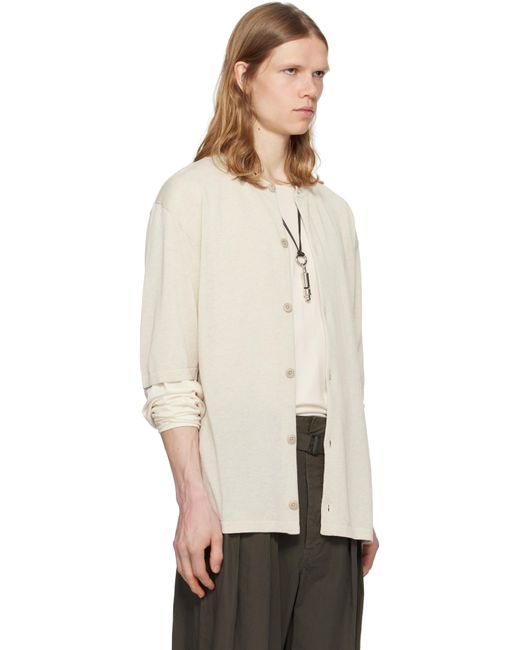 メンズ Lemaire ベージュ Short Sleeve Overshirt カーディガン Natural
