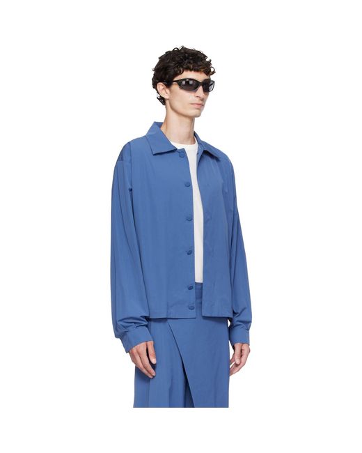 Kiko Kostadinov Blue Kippel Light Jacket for men