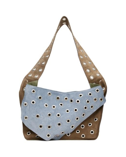 SC103 Blue Record Messenger Bag for men