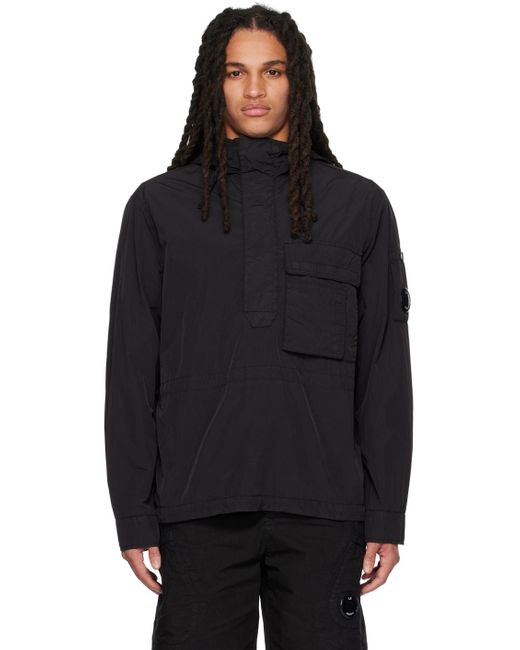 C P Company C.p. Company Black Garment-dyed Jacket for men