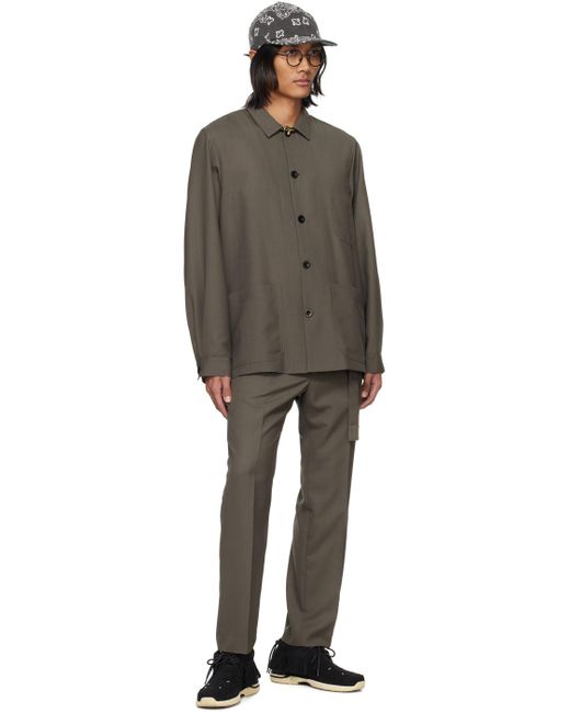 Sacai Black Taupe Suiting Jacket for men