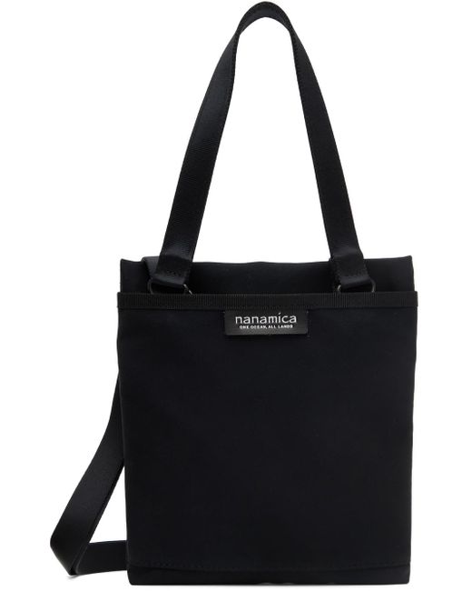 Nanamica Black Water-repellent Messenger Bag for men