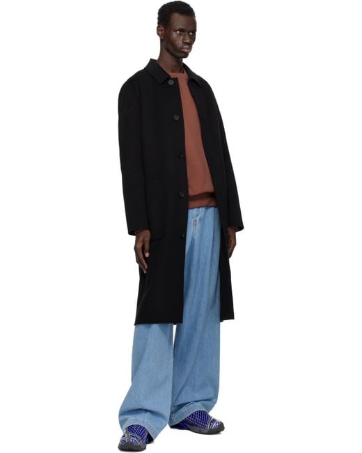 Mackage Black Beckett Handmade Wool Coat for men