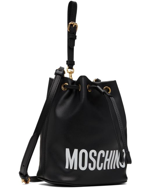 Sac noir à logo Moschino en coloris Black