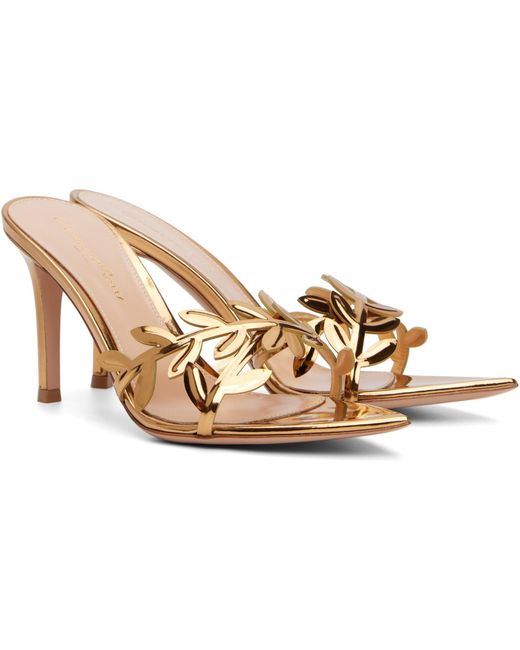 Gianvito Rossi Black Flavia Heeled Sandals