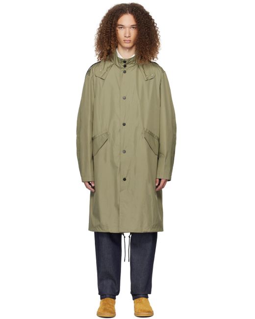 A.P.C. Multicolor . Khaki Antonny Trench Coat for men
