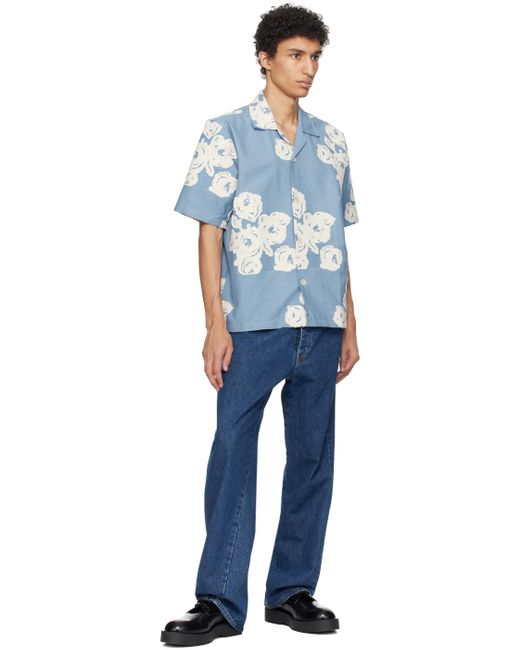sunflower Blue Cayo Denim Shirt for men