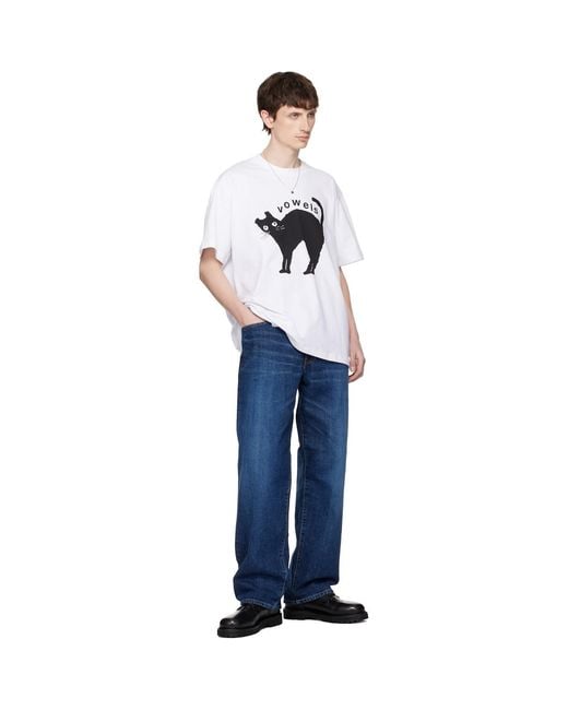 vowels White Kitty T-Shirt for men
