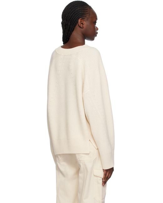 Rag & Bone Natural Off-white Pierce Sweater
