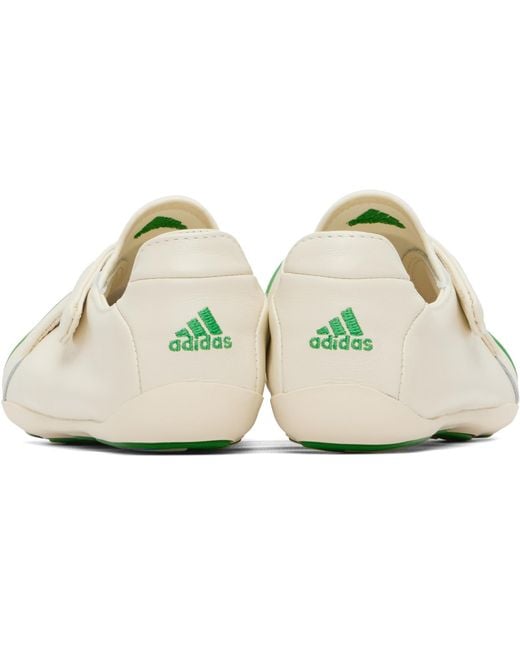 Adidas Originals White Off- & Pharrell Williams Edition Virginia Vario Flat Earther Sneakers for men