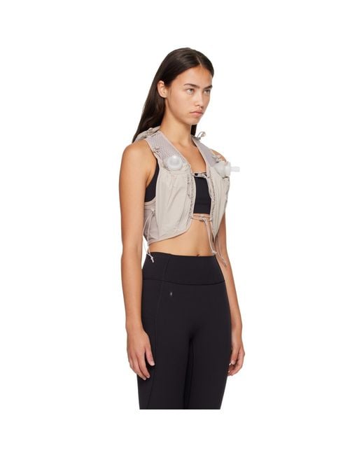 On Shoes Black Taupe Ultra Pro Running Vest