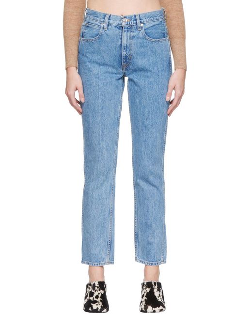 SLVRLAKE Denim Denim Virginia Slim Jeans in Blue | Lyst